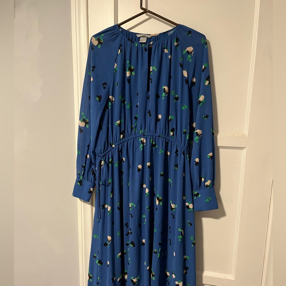 Blue H&M knee length dress